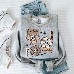 Spooky Positive Florals DTF Transfer
