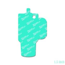 Alternative view of Tumbler With Handle – Mini Acrylic Charm Blank (1.5") | Optional Sticker or UV DTF