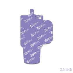 Alternative view of Tumbler With Handle – Acrylic Keychain Blank (2.5") | Optional Sticker or UV DTF