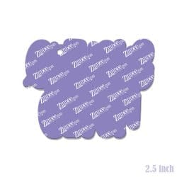 Alternative view of Zero Fucks Given – Acrylic Keychain Blank (2.5") | Optional Sticker or UV DTF