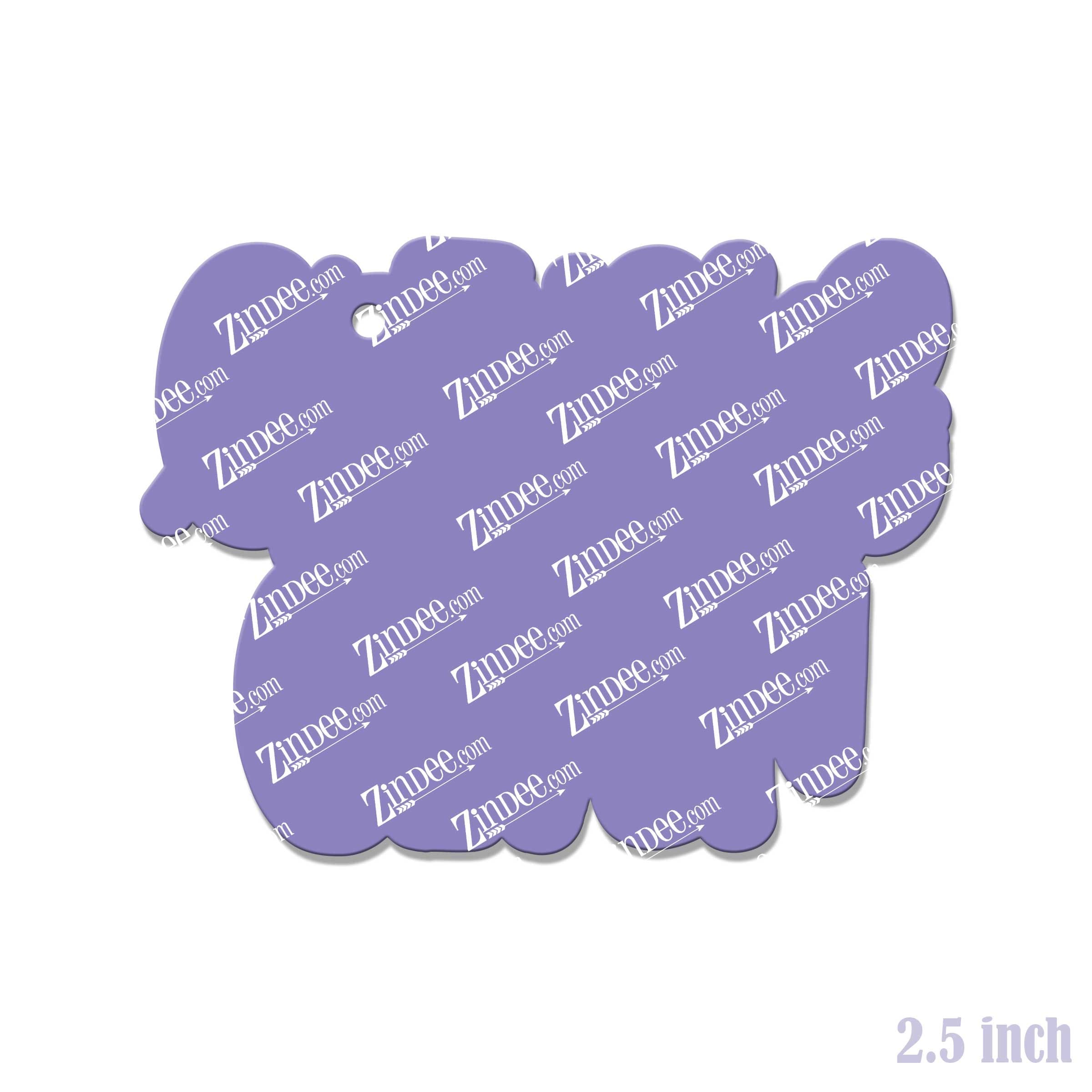 Zero Fucks Given – Acrylic Keychain Blank (2.5") | Optional Sticker or UV DTF - Image 2