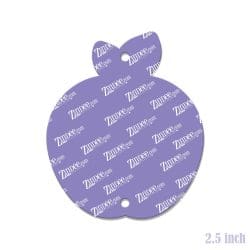 Alternative view of Chubby Apple– Acrylic Lanyard Blank (2.5") 2 Holes | Optional Sticker or UV DTF