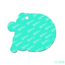 Alternative view of Basketball Tag (BOY) – Mini Acrylic Charm Blank (1.5") | Optional Sticker or UV DTF