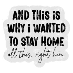 And This is Why – Acrylic Keychain Blank (2.5") | Optional Sticker or UV DTF