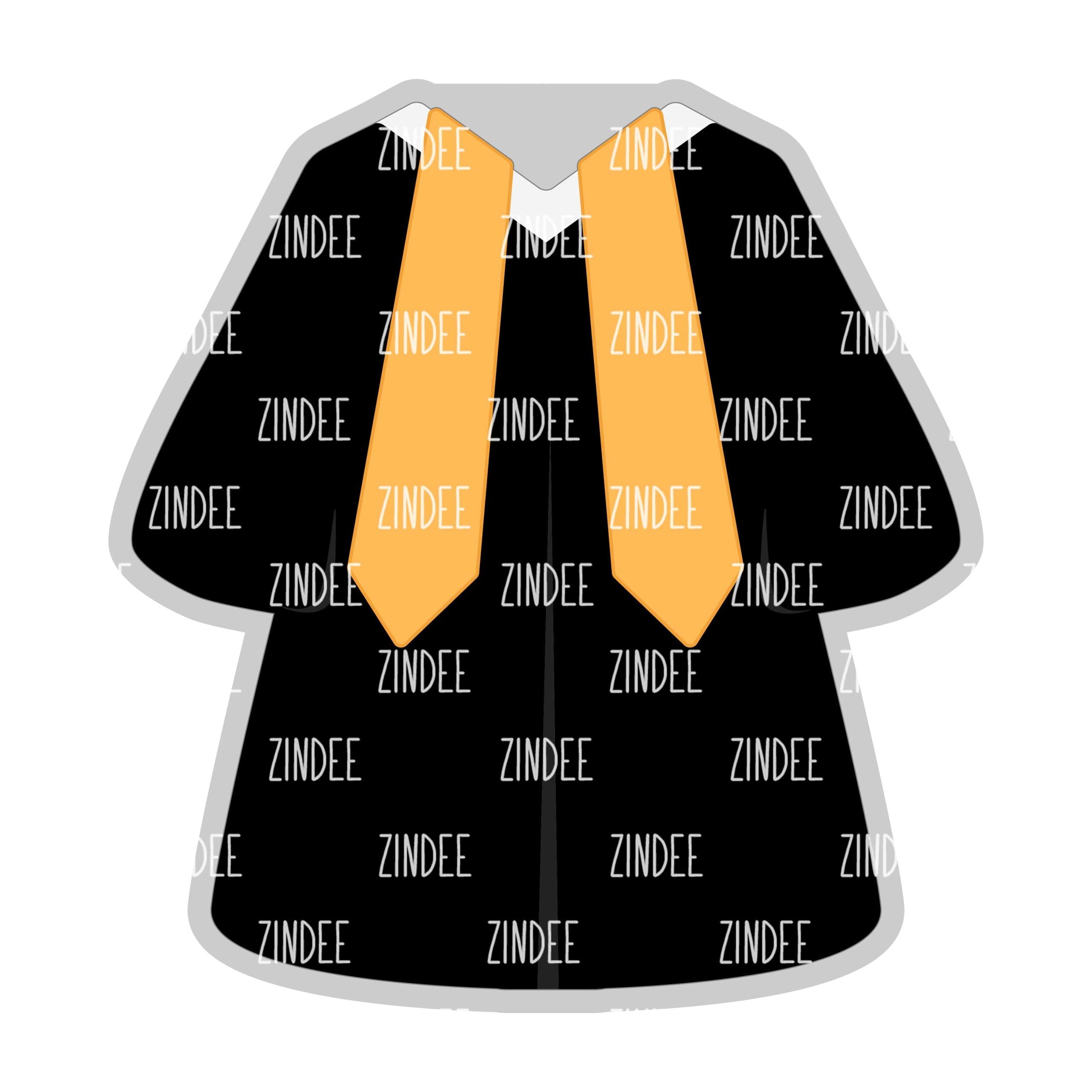 Graduation Gown – Mini Acrylic Charm Blank (1.5") | Optional Sticker or UV DTF