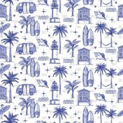 Surfs Up Sketch seamless (vinyl)