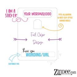 CUSTOM Badge Reel Display Card