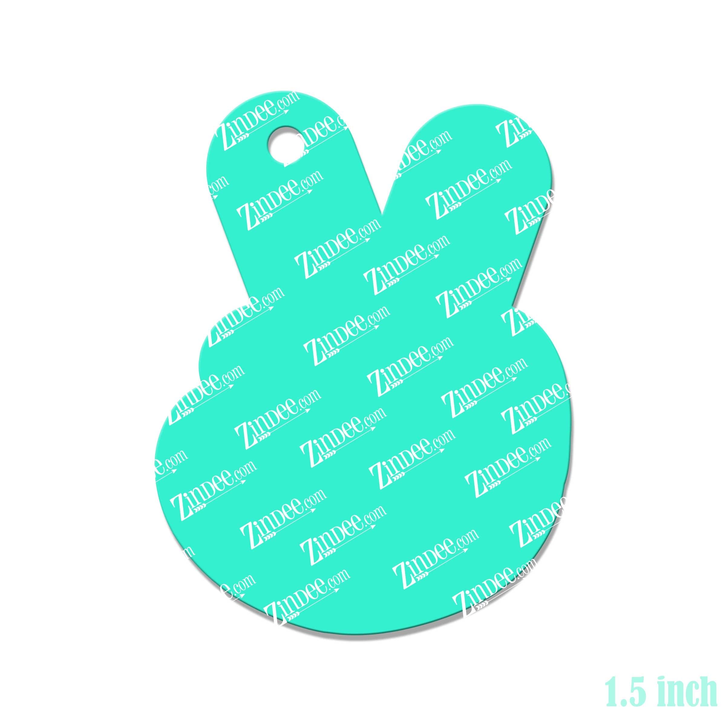 Pride Peace – Mini Acrylic Charm Blank (1.5") | Optional Sticker or UV DTF - Image 2