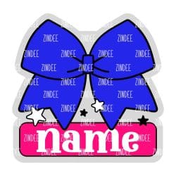 All Star Cheer Tag – Acrylic Badge Reel Blank (2") No Hole | Optional Sticker or UV DTF