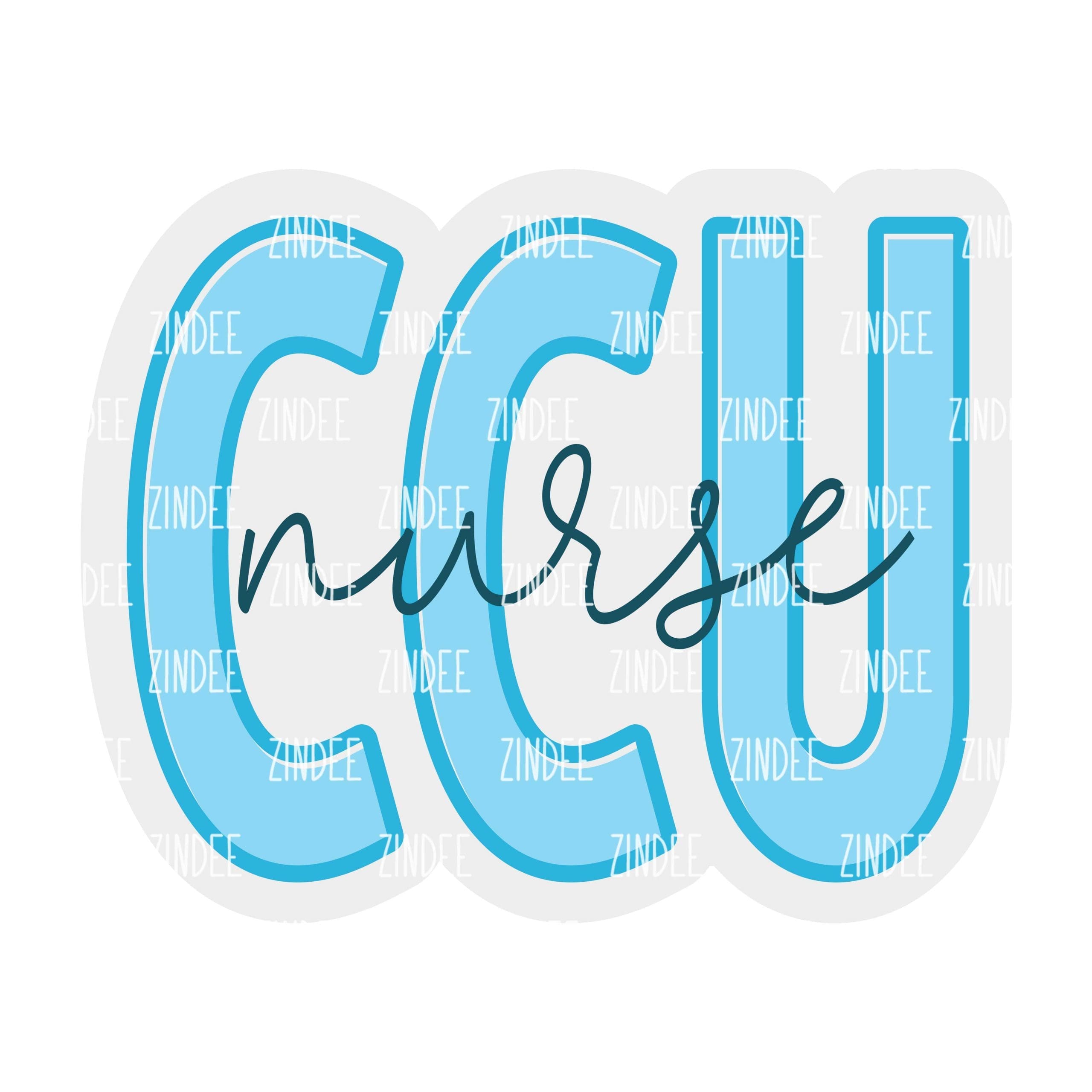 CCU Nurse – Acrylic Keychain Blank (2.5") | Optional Sticker or UV DTF