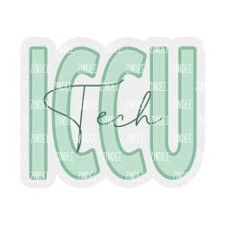 ICCU Tech – Acrylic Keychain Blank (2.5") | Optional Sticker or UV DTF