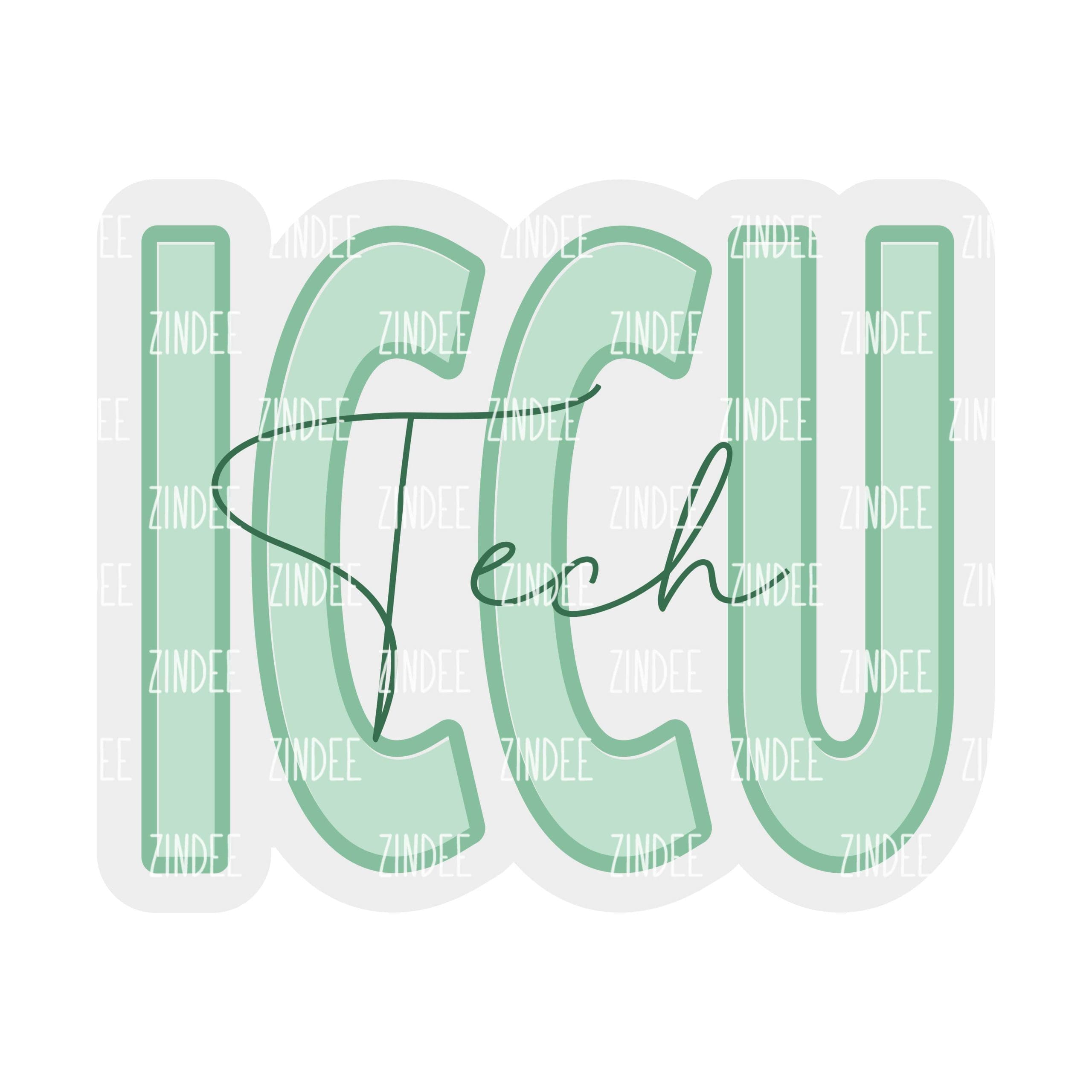 ICCU Tech – Acrylic Keychain Blank (3") | Optional Sticker or UV DTF