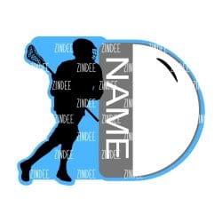 Lacrosse Tag (BOY) – Acrylic Keychain Blank (3") | Optional Sticker or UV DTF