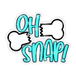 Oh Snap – Acrylic Keychain Blank (2.5") | Optional Sticker or UV DTF