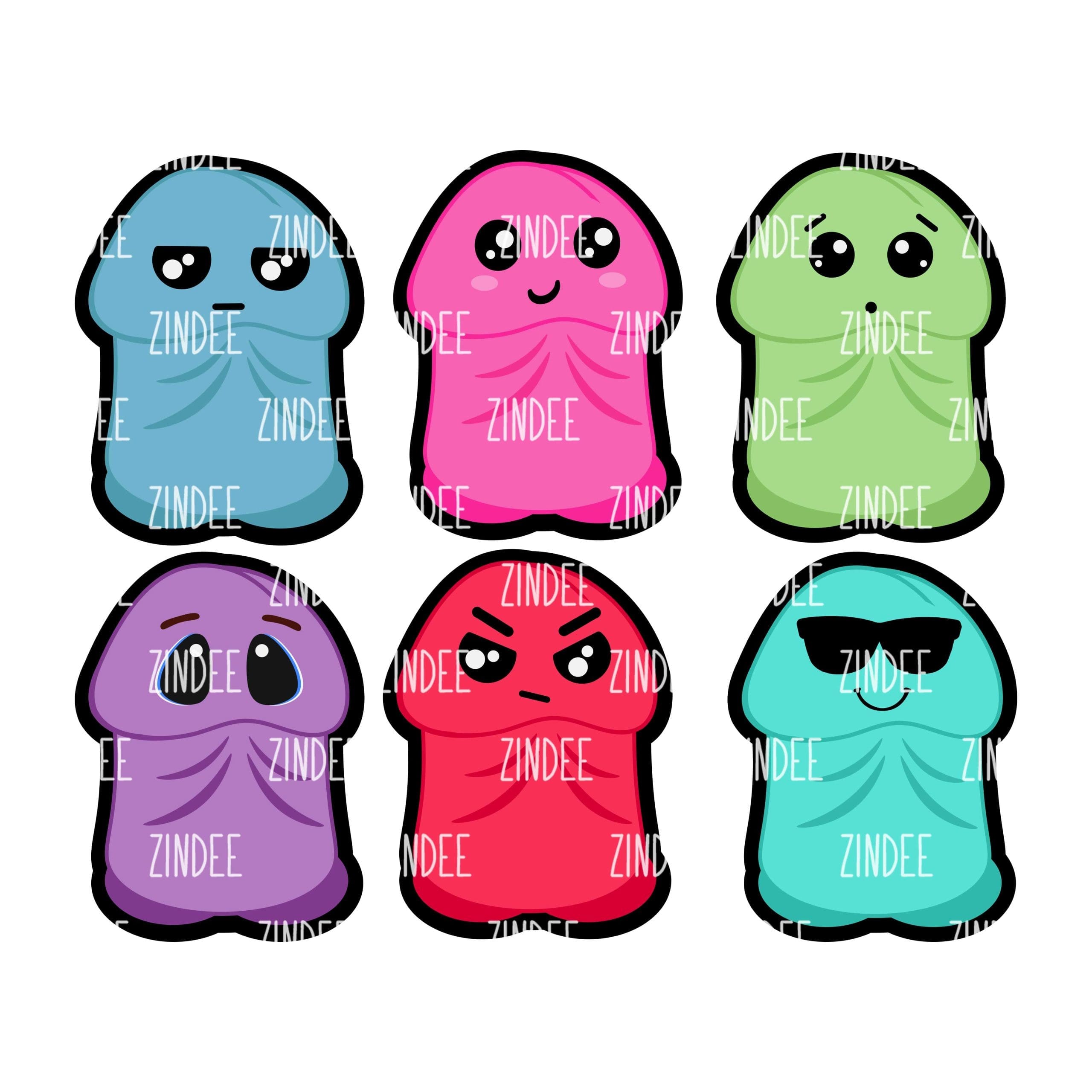 Peen – Acrylic Keychain Blank (3") | Optional Sticker or UV DTF