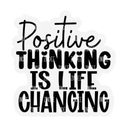 Positive Thinking – Acrylic Keychain Blank (3") | Optional Sticker or UV DTF