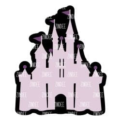 Princess Castle – Acrylic Badge Reel Blank (2") No Hole | Optional Sticker or UV DTF