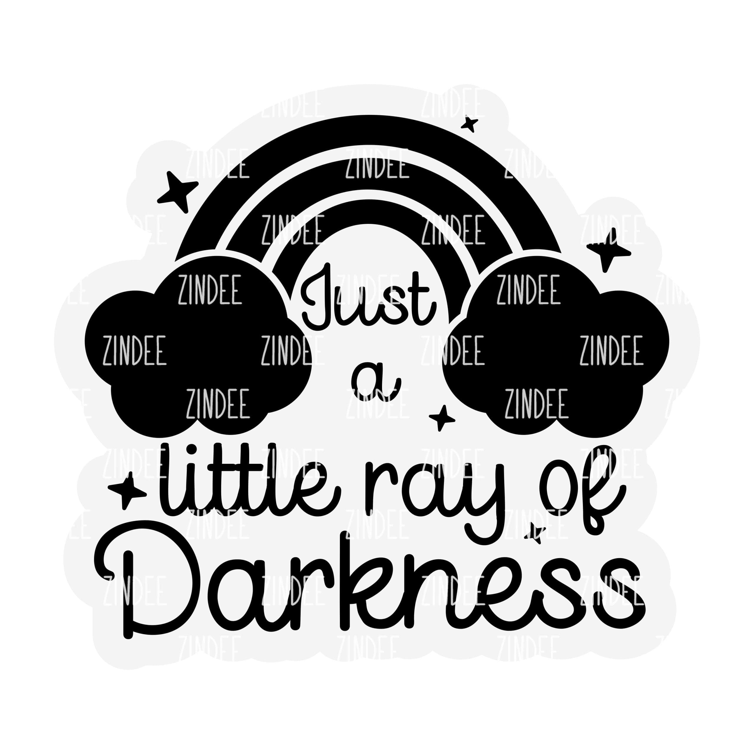 Ray of Darkness – Acrylic Keychain Blank (2.5") | Optional Sticker or UV DTF