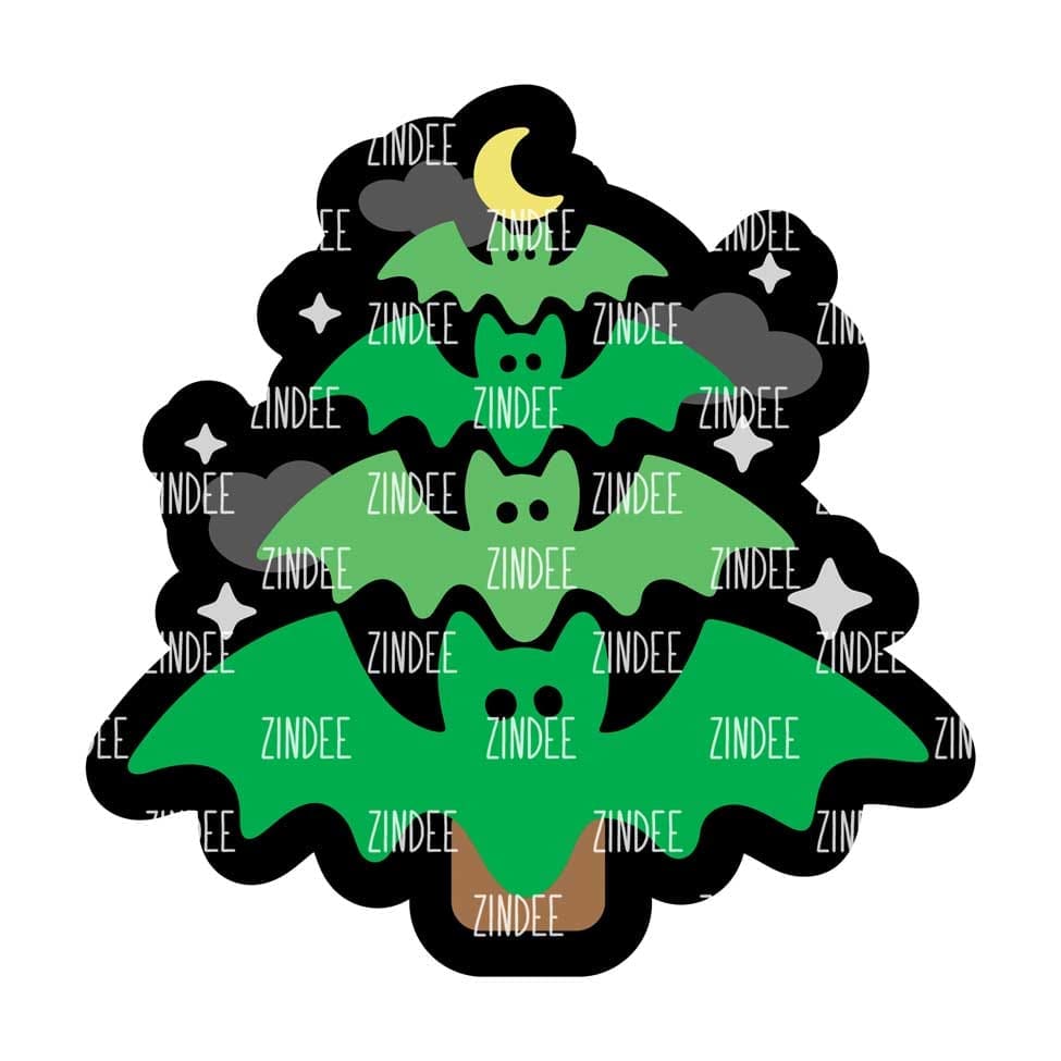 Batty Tree – Acrylic Badge Reel Blank (2") No Hole | Optional Sticker or UV DTF