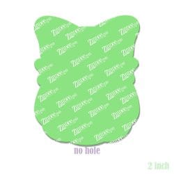 Alternative view of Big Bow Ghost – Acrylic Badge Reel Blank (2") No Hole | Optional Sticker or UV DTF