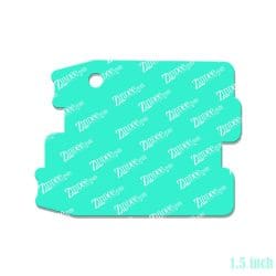 Alternative view of Stacked Books – Mini Acrylic Charm Blank (1.5") | Optional Sticker or UV DTF
