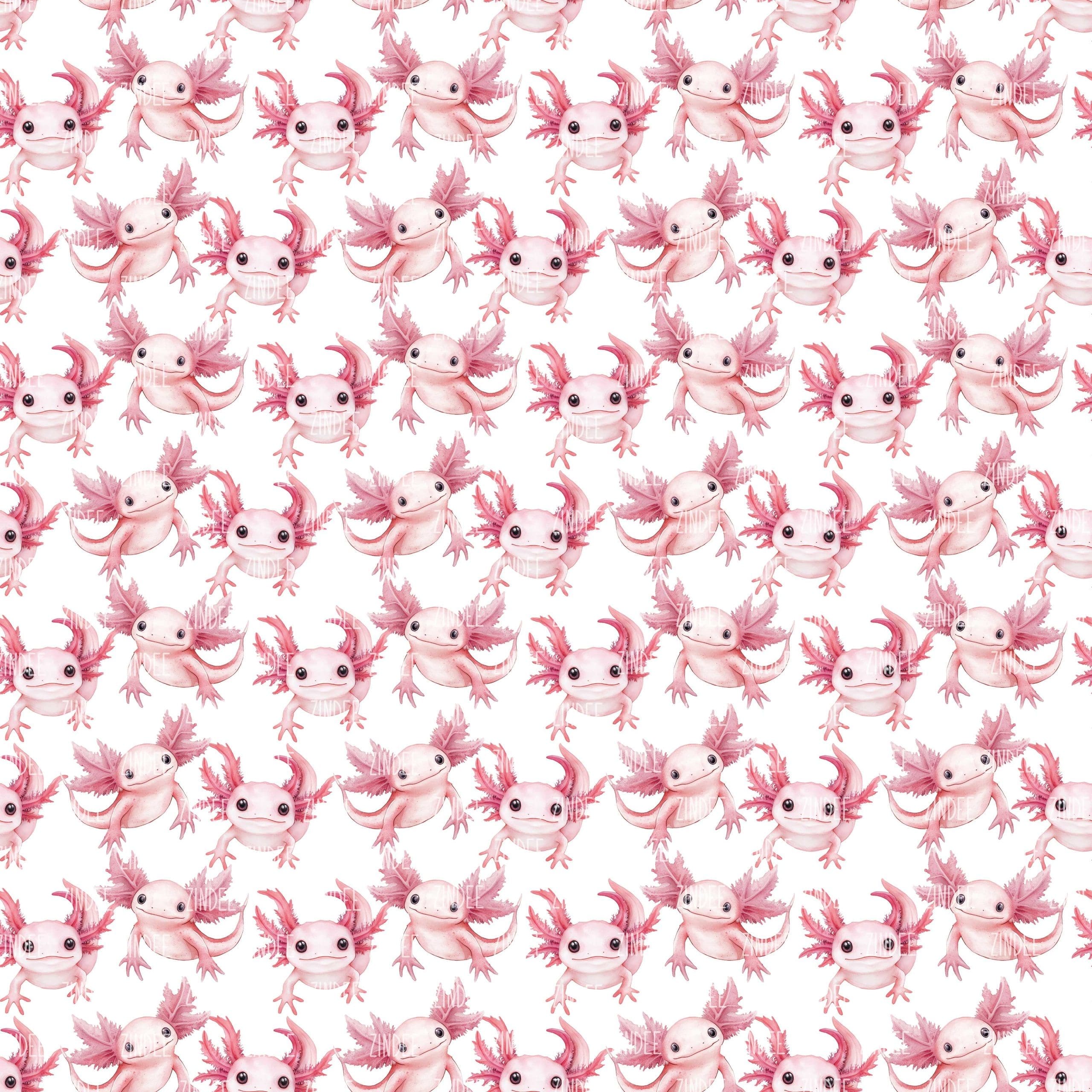 Axolotl Pattern seamless (vinyl)