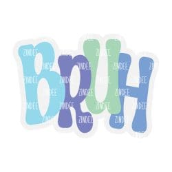 Bruh – Acrylic Keychain Blank (3") | Optional Sticker or UV DTF