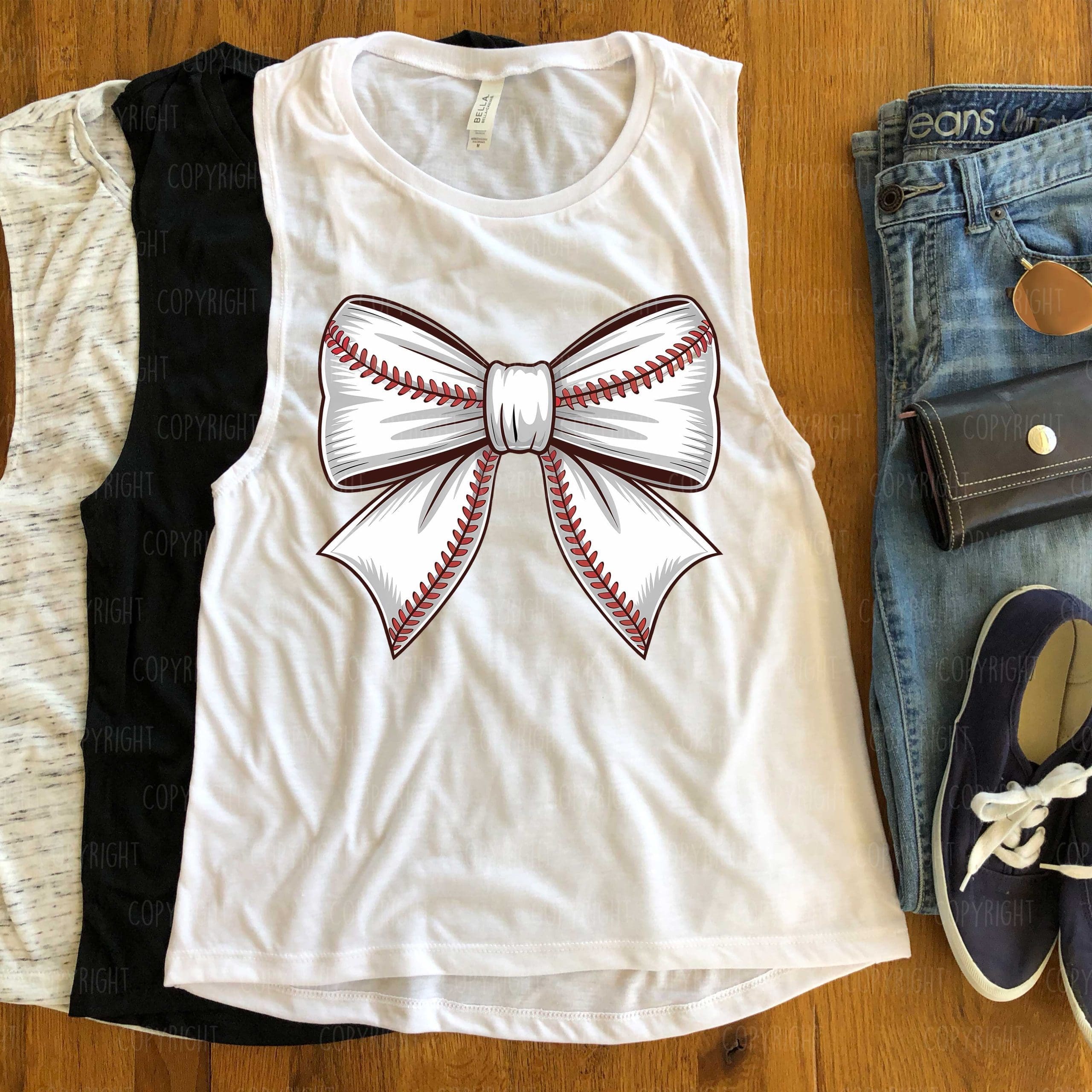 Coquette Baseball Bow DTF Transfer