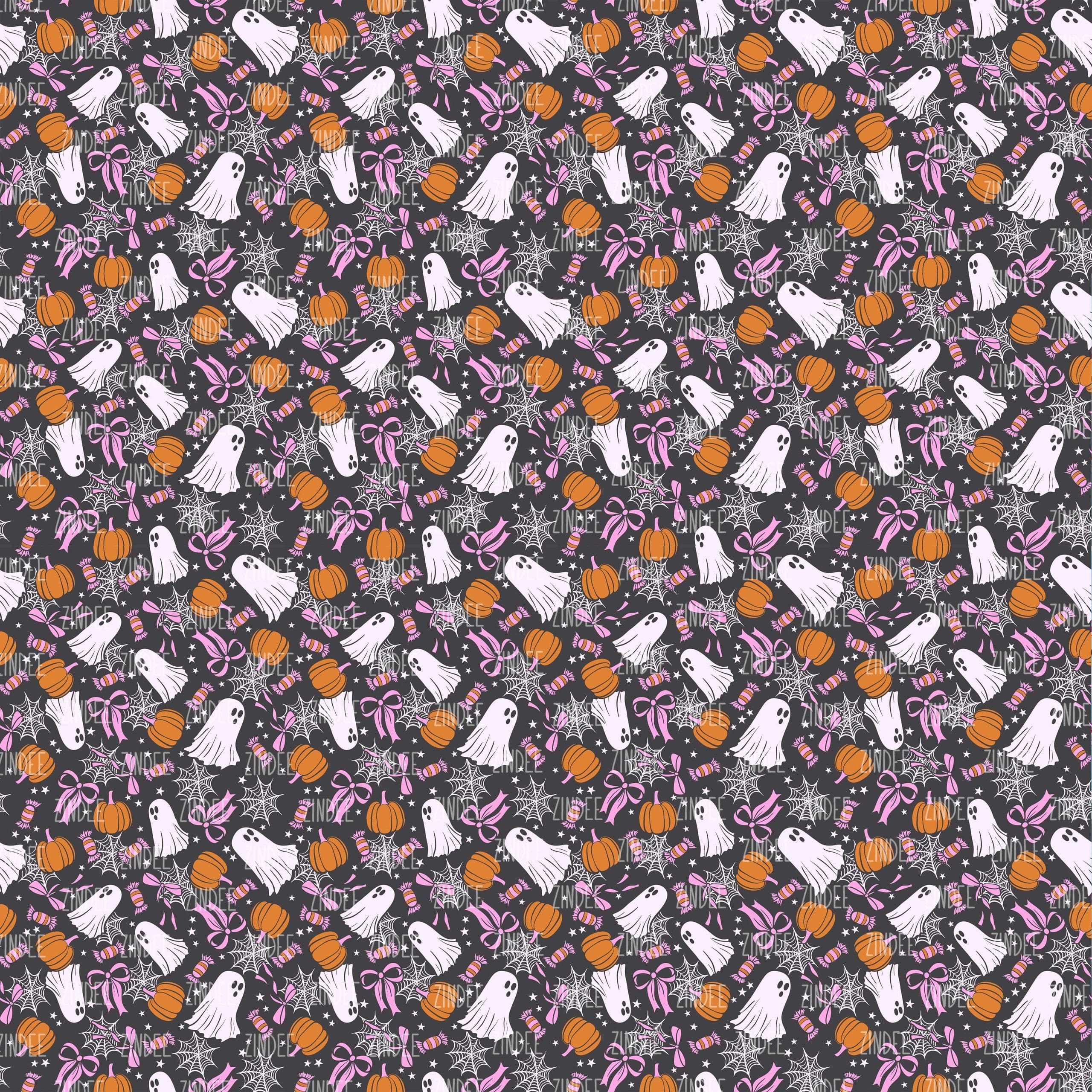 Coquette Bow Ghost seamless (vinyl)