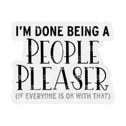 People Pleaser – Acrylic Keychain Blank (3") | Optional Sticker or UV DTF