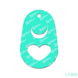 Alternative view of Soda Can Pop Tab – Mini Acrylic Charm Blank (1.5") | Optional Sticker or UV DTF