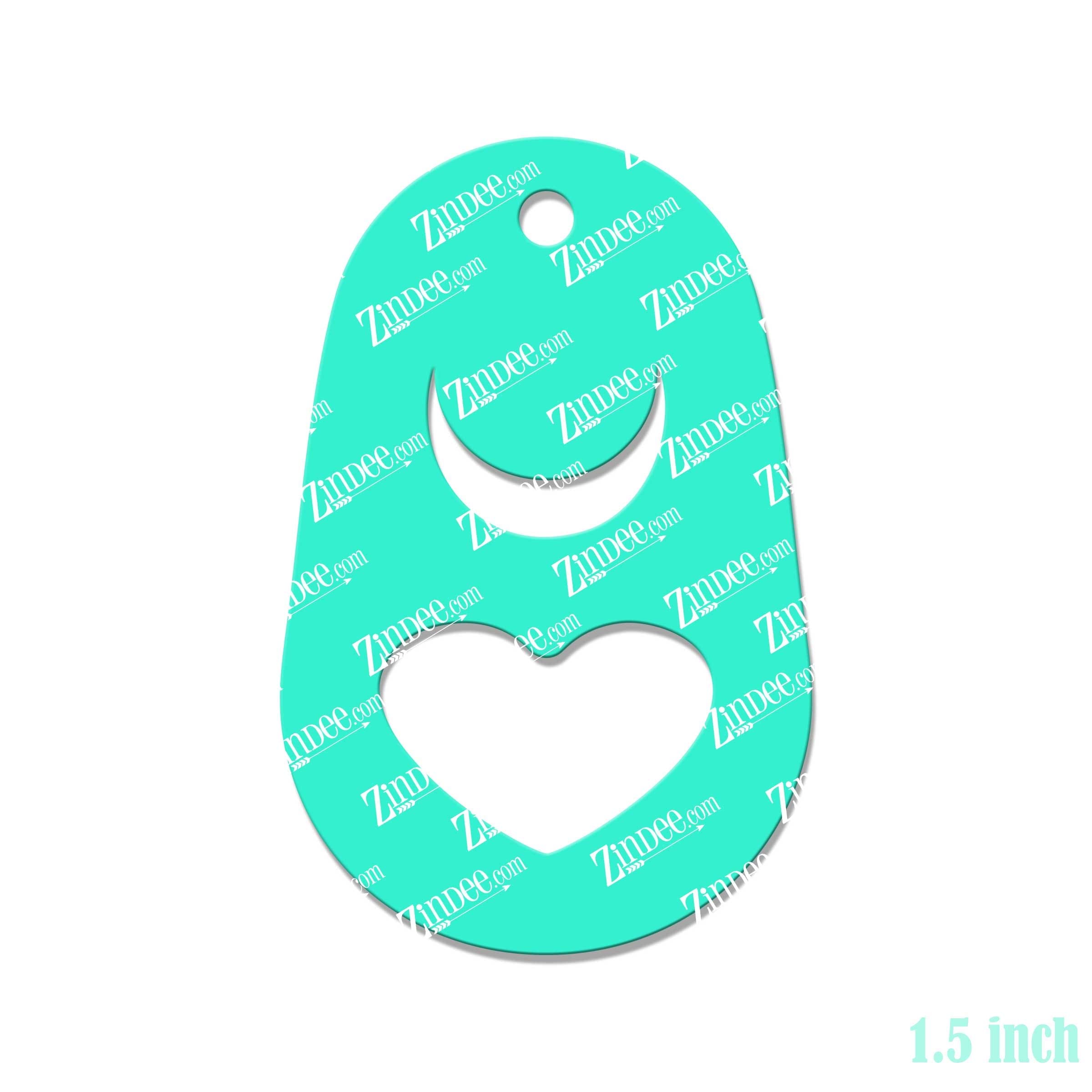 Soda Can Pop Tab – Mini Acrylic Charm Blank (1.5") | Optional Sticker or UV DTF - Image 2