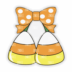 Candy Corn Cherries – Mini Acrylic Charm Blank (1.5") | Optional Sticker or UV DTF
