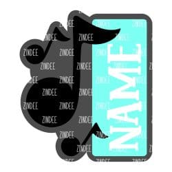 Band Tag – Acrylic Keychain Blank (3") | Optional Sticker or UV DTF
