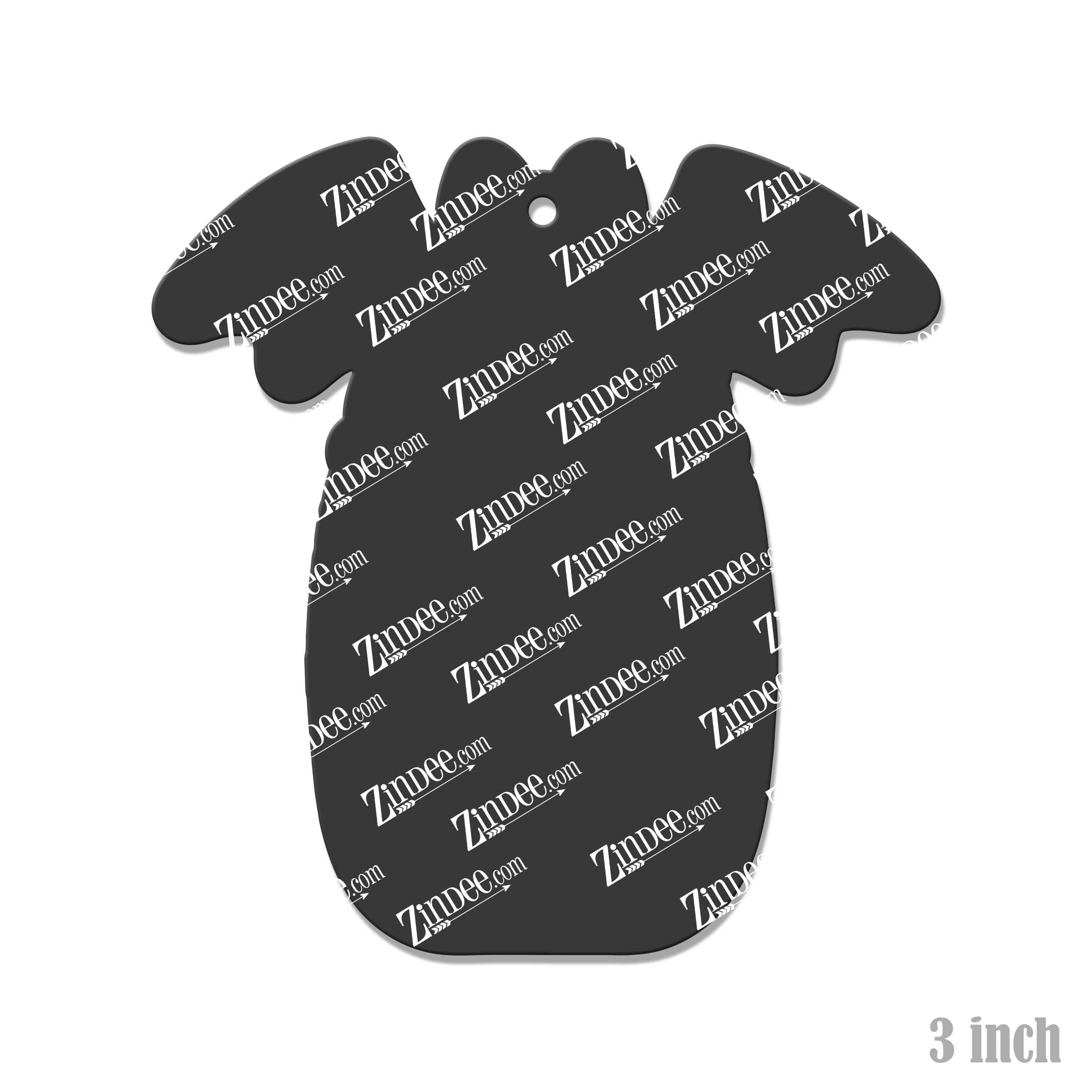 Bat Wing Bottle – Acrylic Keychain Blank (3") | Optional Sticker or UV DTF - Image 2
