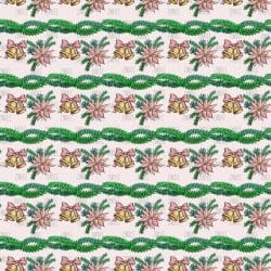 Glitter Garland Christmas Bells seamless (vinyl)