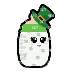 Leprechaun Bottle – Acrylic Keychain Blank (3") | Optional Sticker or UV DTF
