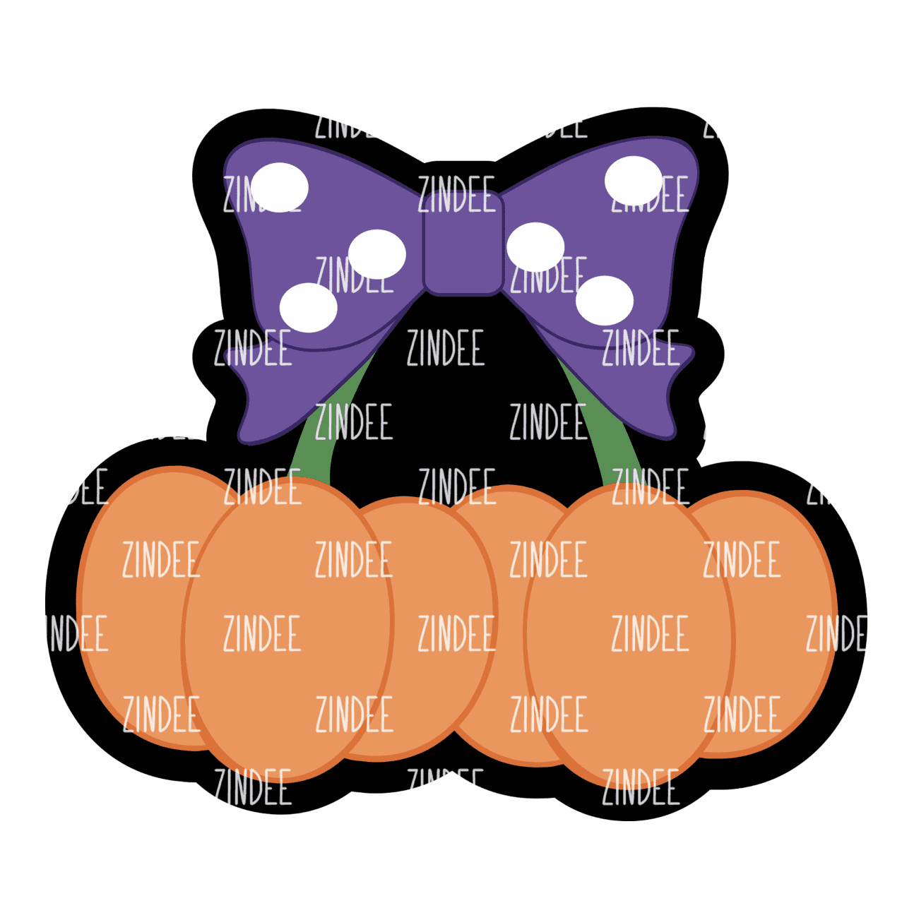 Pumpkin Cherries – Mini Acrylic Charm Blank (1.5") | Optional Sticker or UV DTF