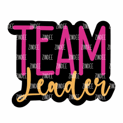 Team Leader – Acrylic Badge Reel Blank (2") No Hole | Optional Sticker or UV DTF