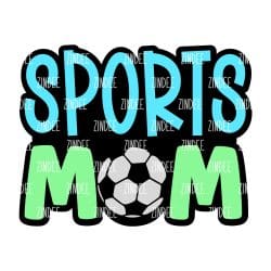 Sports Mom Soccer – Acrylic Keychain Blank (3") | Optional Sticker or UV DTF