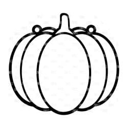 Pumpkin Resin Art Outline
