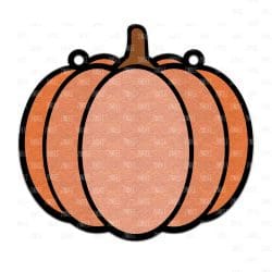 Alternative view of Pumpkin Resin Art Outline
