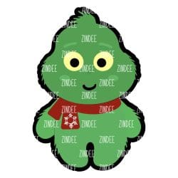 Furry Monster (GREEN) – Mini Acrylic Charm Blank (1.5") | Optional Sticker or UV DTF
