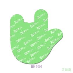 Alternative view of Hand Love Sign Language – Acrylic Badge Reel Blank (2") No Hole | Optional Sticker or UV DTF