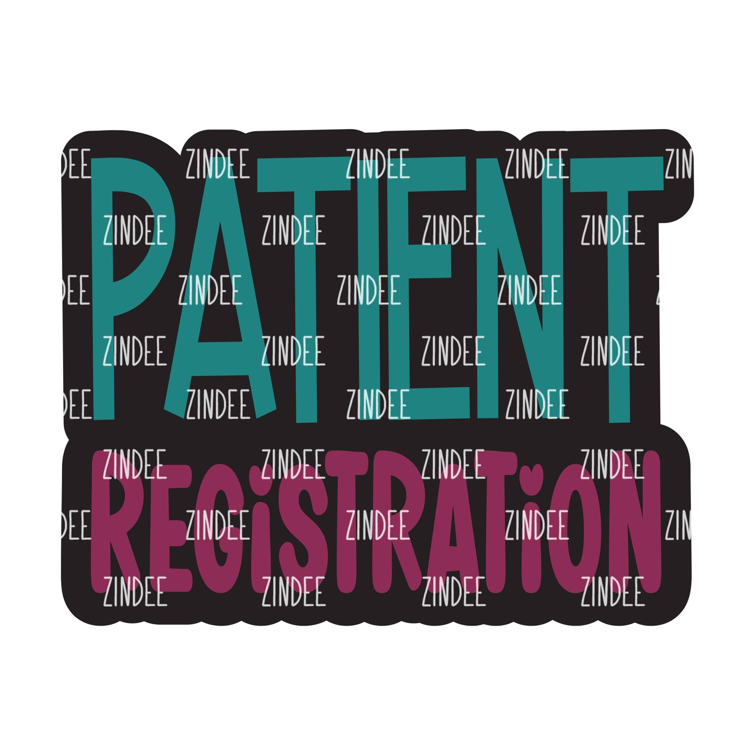 Patient Registration – Acrylic Keychain Blank (3") | Optional Sticker or UV DTF