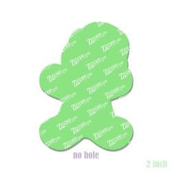 Alternative view of Santa Gingerbread Cookie – Acrylic Badge Reel Blank (2") No Hole | Optional Sticker or UV DTF