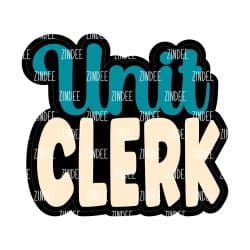 Unit Clerk – Acrylic Keychain Blank (3") | Optional Sticker or UV DTF
