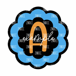 Thick Scallop Circle – Acrylic Badge Reel Blank (2") No Hole | Optional Sticker or UV DTF