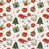 Cozy Christmas Collage seamless (vinyl)