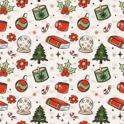 Cozy Christmas Collage seamless (vinyl)